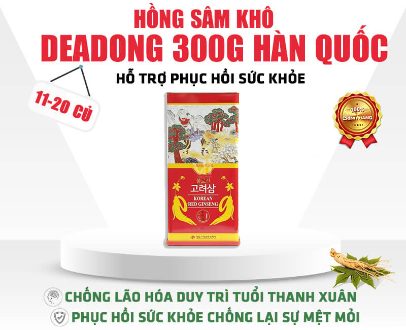 hong sam kho han quoc deadong 300g 5