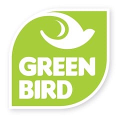 green bird