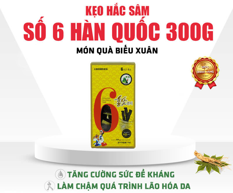 keo hac sam so 6 han quoc 300 gram 1