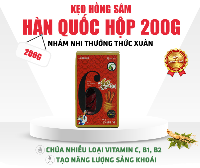 keo hong sam han quoc hop 200 gram 1