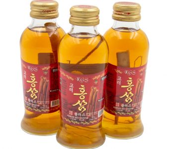 Nước hồng sâm có củ KGS hộp 10 chai 120ml Vui khoẻ mỗi ngày