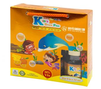 Yến Kid’s Grow Plus Hương Cam 20% Yến 70ml Hộp quà