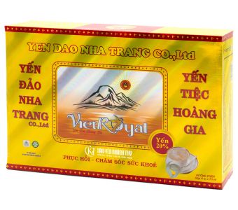 Yến VietRoyal Chưng Đường Phèn 20% Yến 70ml Hộp Quà