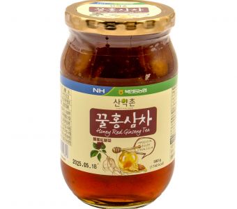 Trà hồng sâm ngâm mật ong Andongma hũ 580g