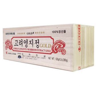 Cao linh chi sao vàng Hong IL Chun 3 hũ 120g hộp gỗ trắng