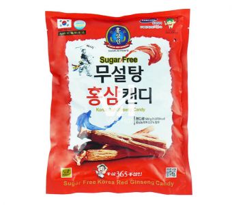 Kẹo hồng sâm không đường 365 Hàn Quốc 500g