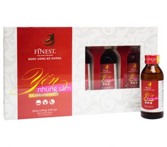 Nước Yến Nhung Sâm Finest Hộp quà 5 chai 100ml